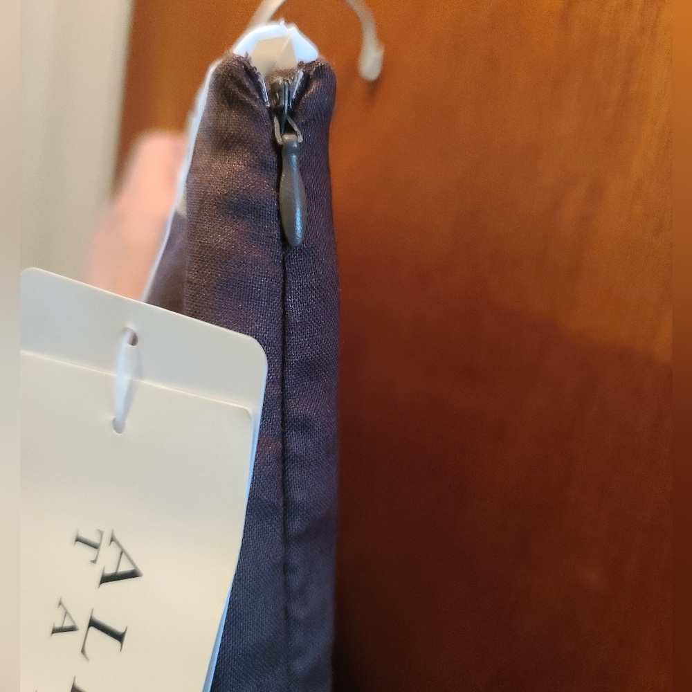 Allison Taylor linen chocolate peddle pushers capris👖 pants sz8 - Picture 4 of 8